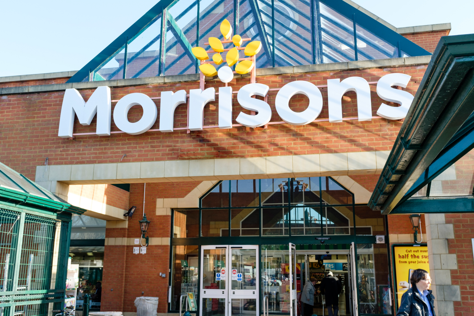 External view of Morrisons supermarket where, ahead of the busy 2023 peak trading period, Nuttall helped Morrisons reconfigure counter displays across 33 stores, nationwide in just 6 weeks