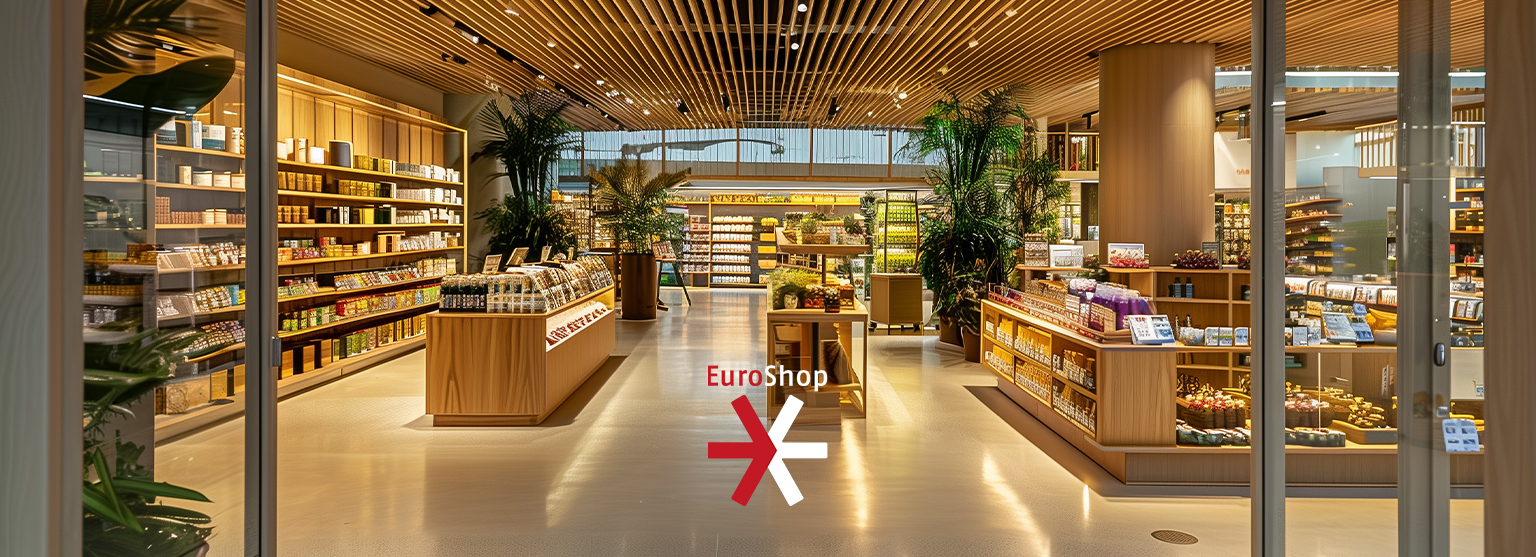 Modern retail store environment showcasing future-focused store design trends highlighted at EuroShop 2026.